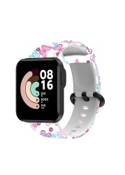 For Mi Watch Lite Silicone Strap Replacement Sport Band Printed Bracelet For Redmi Wrist Watch Band Wrist Strap