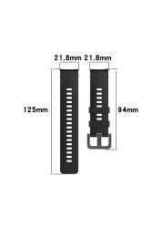 Replacement Sport Silicone Watch Band Wrist Strap for Huawei Honor GS Pro Smart Watches Adjustable