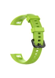 Anti-Scratch Soft Silicone Watch Band Sport Wrist Strap Replacement for Huawei Honor 5/4 Sport Bracelet Accessories