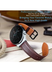 Hight Quality Watch Band Quick Release Soft Genuine Leather Strap for Huawei GT2 Pro ECG 22mm 20mm Mens Smartwatch Accessories