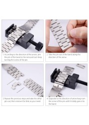 12mm 14mm 16mm 18mm 20mm Stainless Steel Watch Bands Metalwork Replacement Watch Band For Men Women Watch With Tool