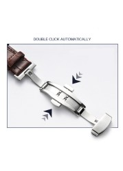 Quick release crocodile genuine leather watch strap parts red white 20mm 22mm animal skin straps with wooden box and tool