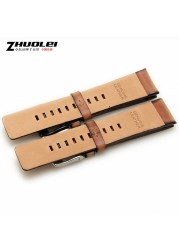 Genuine Quality Retro Genuine Leather Watchband Men For DZ4343 DZ4323 DZ7406 Watch Strap Vintage Italian Leather 22mm 24mm 26mm