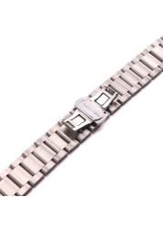 Solid 316L Stainless Steel Watchbands Silver 18mm 20mm 21mm 22mm 23mm 24mm Metal Watch Band Strap Wrist Watches Bracelet