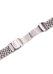 Stainless Steel Watchbands Women Men Bracelet 18mm 20mm 22mm 24mm Silver Straight End Watch Band Strap Watch Accessories