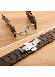 Wooden Watch Strap For Apple Watch Series 6 5 SE 4 3 Band 44mm 38mm 42mm Bracelet Iwatch 5 40mm Strap Wristband Band Accessories