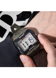 Large numbers easy to read 50m water resistant men digital watch outdoor sports