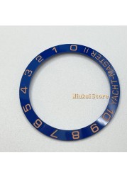 38mm/42mm Watch Bezel Yacht-Master II Sub Blue Ceramic Watch Bezel Replacement Part Accessories