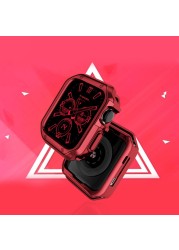 Top watch case for Apple Watch SE 38mm 42mm shell plating hard PC protective case for Apple Watch Series 7 6 5 4 iWatch 40mm 44mm