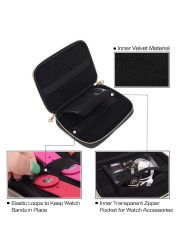 Watch Organizer Case Durable Multifunction Portable Travel For Apple Watch Strap Band Carry Bag Watchband Storage Box BagNew