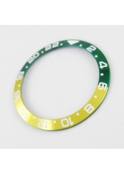 38mm*30.6mm Bezel Watch Insert Fit For 40mm GMT Automatic Men's Watch Aluminum Bezel Ring Red/Blue/Purple/Green/Gold