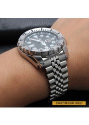 Watch Band For SEIKO 5 SRPD63K1 SKX007 009 175 173 Stainless Steel Watch Chain Watch Accessories Watch Band Watch Chain