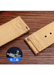 Senior nylon watch band 24mm for casio GA 2000 PRG-600YB-3 prg-650 PRW-6600 watch strap waterproof bracelet wrist band