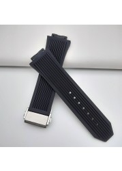 18mm20mm22mm2 4mm Watch Strap Stainless Steel Buckle For HUBLOT Fusion Classic Big Bang King Power Watch Chain Folding Clasp