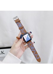 Leather Strap for Apple Watch Band 7 45mm 41mm Smart Watch Bracelet Wristband for iWatch 6 5 4 3 SE 44mm 42mm 40mm 38mm Korea