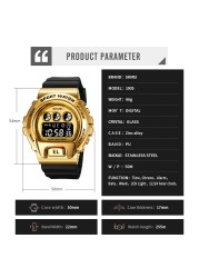 Original Electronic Watch Mens Luxury Outdoor Sports Digital Watches Top Brand SKMEI Men's Wristwatch Led Countdown Alarm Clock