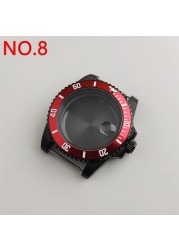 NH35 case 40mm sterile watch case add ceramic bezel fit NH35 movement NH36