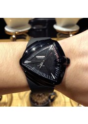 DUGARI luxury diver wave 3D high quality triangle sport brand automatic mechanical men watch waterproof luminous 42mm 316LSteel