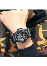 Sport Watch Men Watches Waterproof Alarm Clock Auto Date LED Digital reloj hombre 8036 Military Watches Quartz Wristwatches