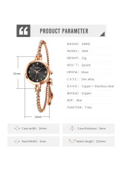 SKMEI Luxury Women's Quartz Watch Fashion Ladies Thin Casual Watches Female Girl Dress Watch 3Bar Waterproof Relogio Feminino 1854