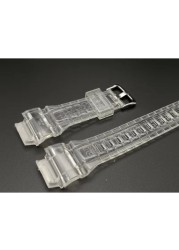 Watch Bands and Case for G-9300 GW-9300 Ice Crystal Transparent Watch Strap and Bezel with Gift Tools for Man and Woman