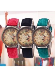 Quartz watch for women and men fashion round dial leather strap wristwatch women business men watches