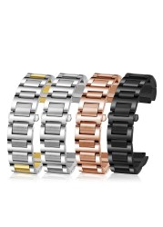 الفولاذ المقاوم للصدأ العروة نهاية watchband ل C-artier بالون بلو سلسلة 20*12 مللي متر 18*11 مللي متر 14*8 مللي متر W6920046 الأشرطة المرأة الرجال سوار