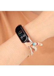 Ladies Jewelry Strap for Xiaomi Mi Band Series 6 5 Exquisite Replacement Bracelet Wristband for Xiaomi Mi Band 4 3 Strap