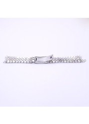 19 20 22mm Two Tone Hollow Curved End Solid Screw Links Replacement Watch Band Old Fashioned Vintage Jubilee Bracelet for Rolex