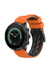 Sports Silicone Strap For Suunto Watch 9 7 D5/Suunto Spartan Wrist HR/Baro 24mm Band Bracelet Replacement Accessories Watchbands