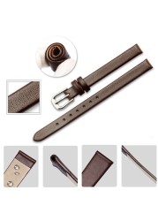 Genuine Leather Watch Band 18*14mm For casio LTP-2069L-4A Watch Strap Port Replacement Women Bracelet Cowhide Accessories Wristband