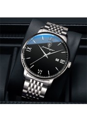 2021The New Brand Luxury Men Watches Waterproof Stainless Steel Quartz Watch Men Date Calendar Business Wristwatch A4167