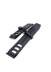 CARLYWET - High quality silicone rubber watch strap, black, for men and women, without buckle