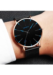 Men Watches 2021 Luxury Male Elegant Ultra Thin Watch Men Business Stainless Steel Mesh Quartz Watch Relogio Masculino Hot Sale