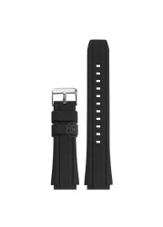 For Casio Edifice EF-552 Watches EF-552D-1A Men's Bracelet Stainless Steel Buckle Black Silicone Rubber Sports Watch Strap 25*20mm