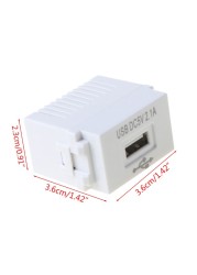 128 Type 220V to 5V 2.1A USB LCD Switch Adapter Module 2.1A Mobile Phone Charging Board USB Power Module Dropship New