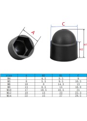 العلامة التجارية الجديدة عرافة الجوز قبعات M4 M5 M6 M8 M10 M12 M14 PE البلاستيك مسدس قبعات Bolts حماية المكسرات ل عجلات السيارة الديكور الخارجي