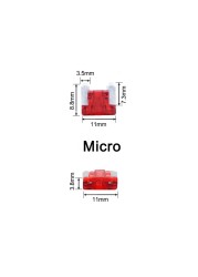 100pcs/set Car Truck Micro Miniature Blade Fuse 3A 5A 7.5A 10A 15A 20A 25A 30A Amp With Plastic Box Assortment Send Clip