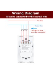 Alexa Smart Switch US/Brazil Tuya Control Works with Google Home Voice Control WiFi Smart Life Home Touch Switch Need Neutral