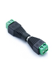 Female Male DC Connector 5.5mm x 2.1mm Power Jack Adapter Connector Cable Connector for LED Strip Security Cameras