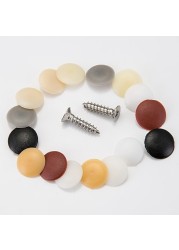 100pcs/bag Plastic Nuts Bolts Covers Outer Protective Caps Practical Self-tapping Screws Cover Decorative Furniture Hardware