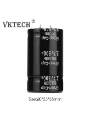 2.7V 500F Precision Metal Farad Capacitor Automotive Circuit Electrolytic Capacitor Car Necessary Circuit Tools