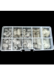 500pcs PVC Washers M3 M4 M5 M6 Soft/Hard Plastic Gasket Transparent Insulation Flat pading Screws Assortment