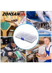 ZONSANTA 480/660 قطعة الصليب الجولة مسمار لولبي الرأس مجموعة M2 M2.5 M3 M4 حلقة صامولة الفولاذ المقاوم للصدأ مسمار فيليبس رئيس آلة المسمار