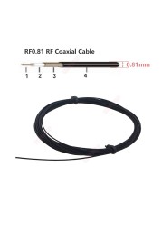 RF1.13 RF Coaxial Cable OD=1.13mm Pigtail 50 Ohm RF Coax Extension Cord Small Wire for Ufl IPX IPEX1 IPEX3 IPEX4 MHF4 Connector