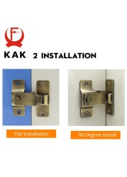 KAK 304 - Stainless Steel Door Lock, 90 Degree Angle Door Lock, Security Sliding Chain, Anti-theft Door Lock, Accessory