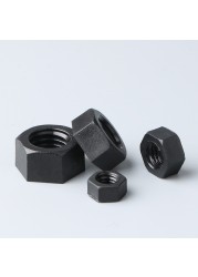 Black White Nylon Hex Metric Nut Plastic Threaded Hex Nuts M2 M2.5 M3 M4 M5 M6 M8 M10 M12 M14 M16 M18 M20