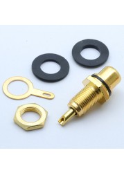 10pcs/lot RCA Connector Gold Plated Female Jack Socket Solder Wire RCA Connector Panel Mount Chassis Wholesale