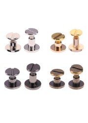 20pcs Nail Rivets for Leather Craft Belt Purse Solid Brass Nail Rivets Cloth Rivets Button Decoration Nail DIY Scrapbook