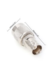 BNC Female Jack to TNC Male Plug RF Coaxial Connector Adapter Converter Straight